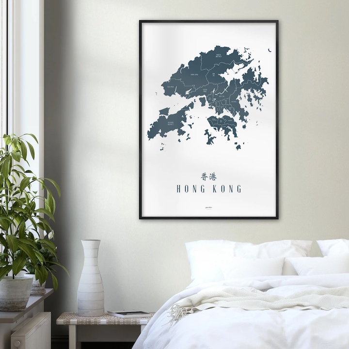 affordable hong kong themed wall art photography fine art print yawn studio minimalist city map graphic prints