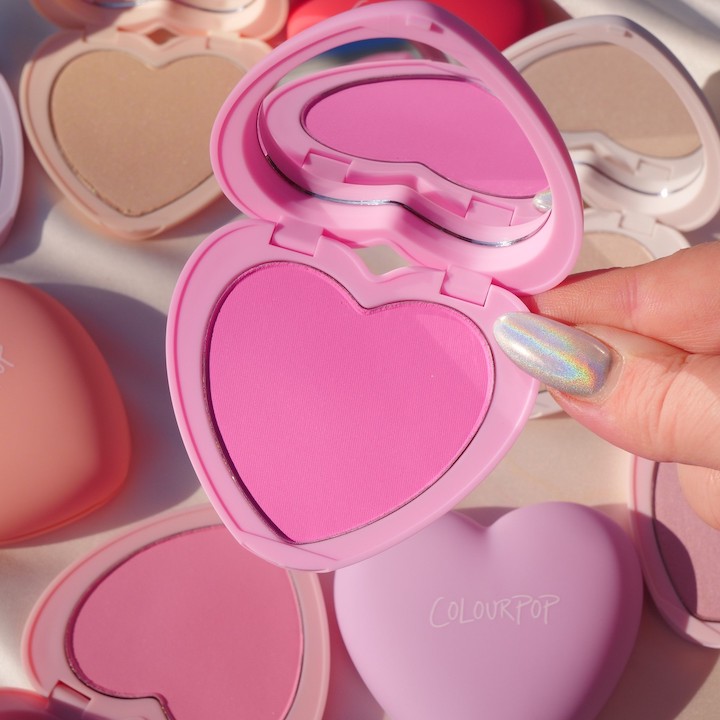 best blush blushes blushers hong kong hk makeup beauty colourpop cosmetics pressed powder blush heart shaped compact affordable matte drugstore online