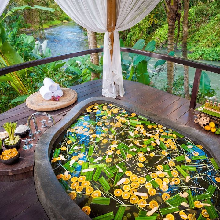 flower bath fivelements retreat bali health wellness