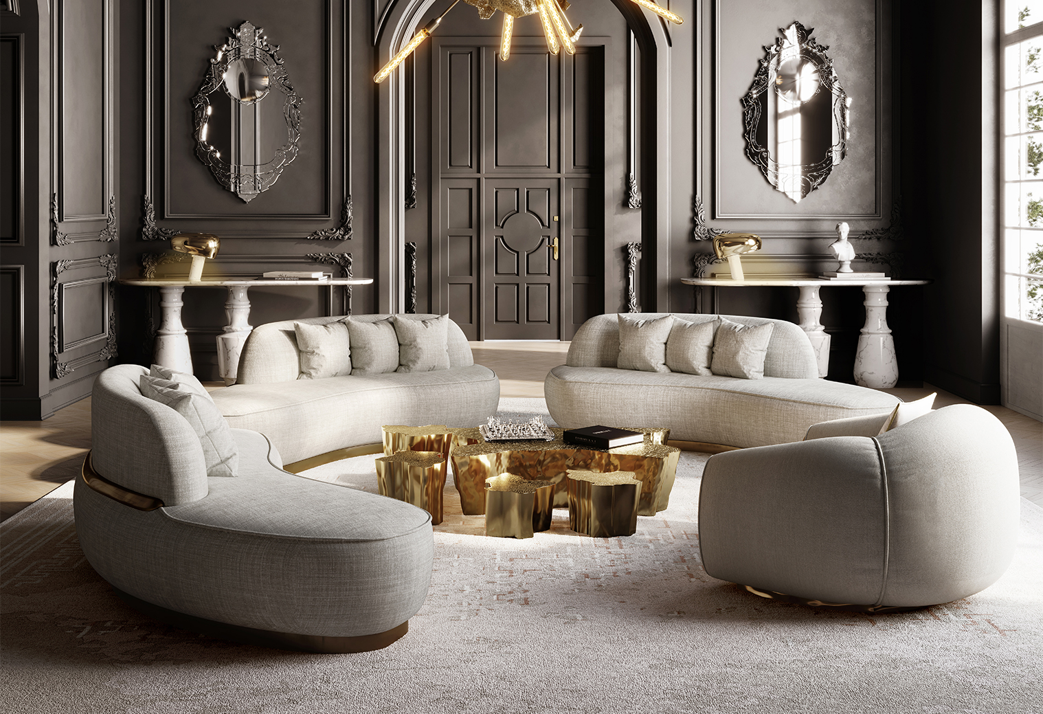 Luxury Odette Sofa by Boca do Lobo