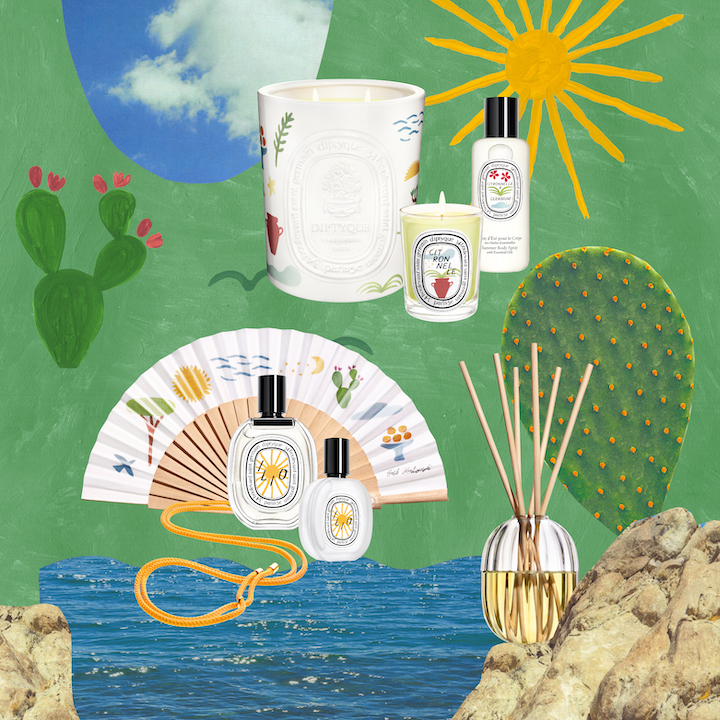 the sassy edit new brands openings products whats on june 2023 diptyque summer collection 2023 eau de toilette hair mist body spray fragrance diffuser candles