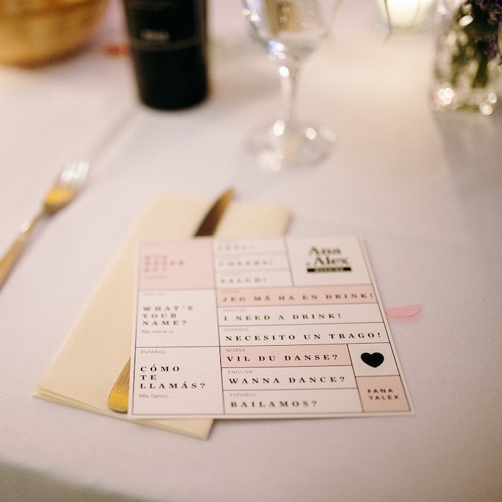 weddings that bride ana duje table signs