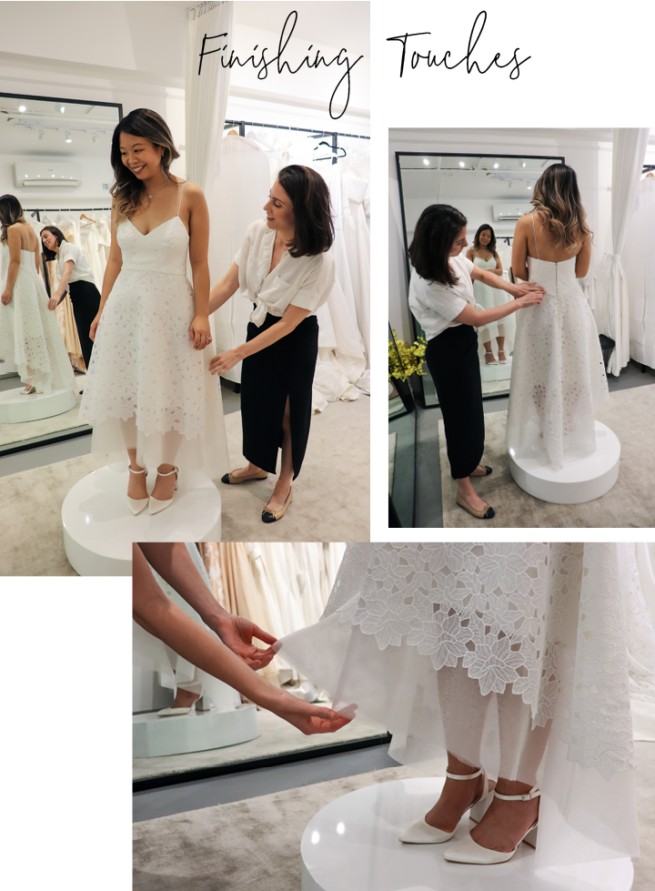 Christina Devine Bespoke Wedding Dress: Finishing Touches