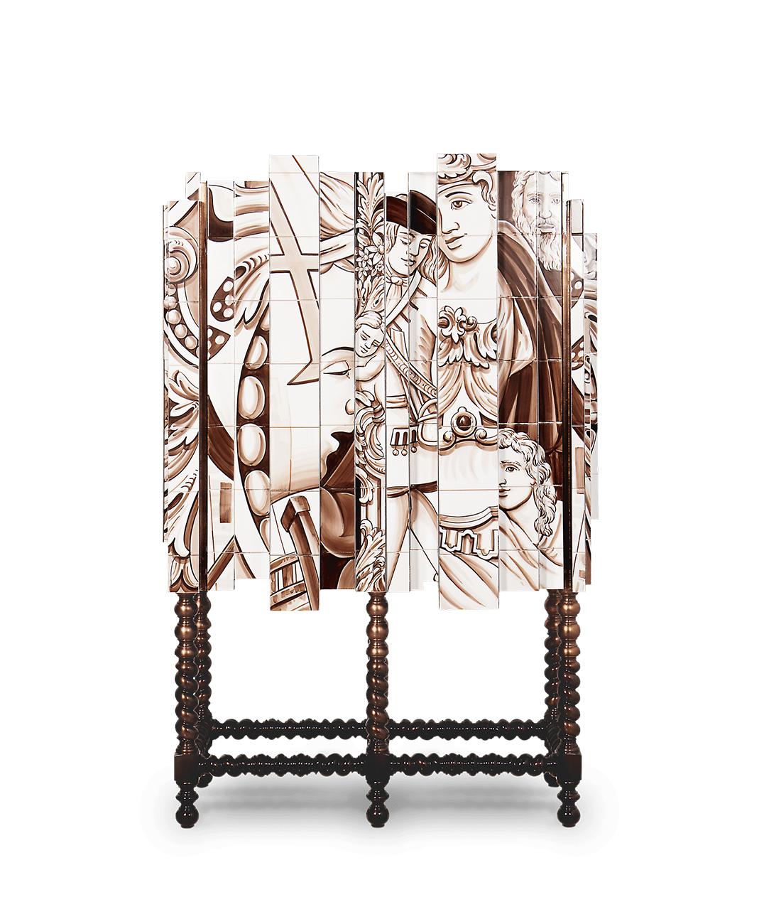 Contemporary D Heritage Sepia Cabinet by Boca do Lobo