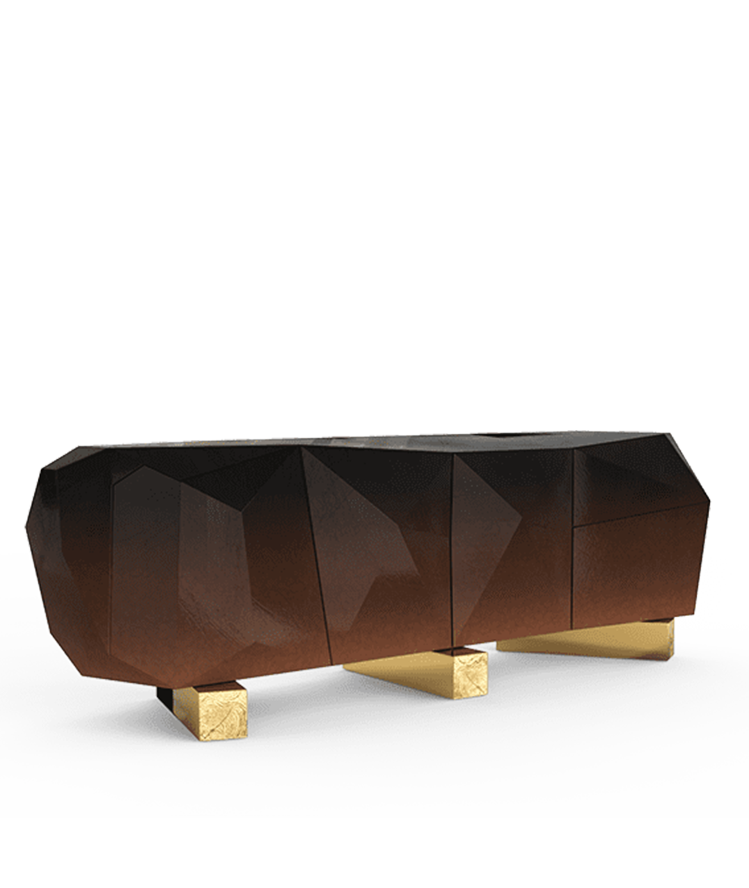 Contemporary Diamond Chocolate XL Sideboard by Boca do Lobo