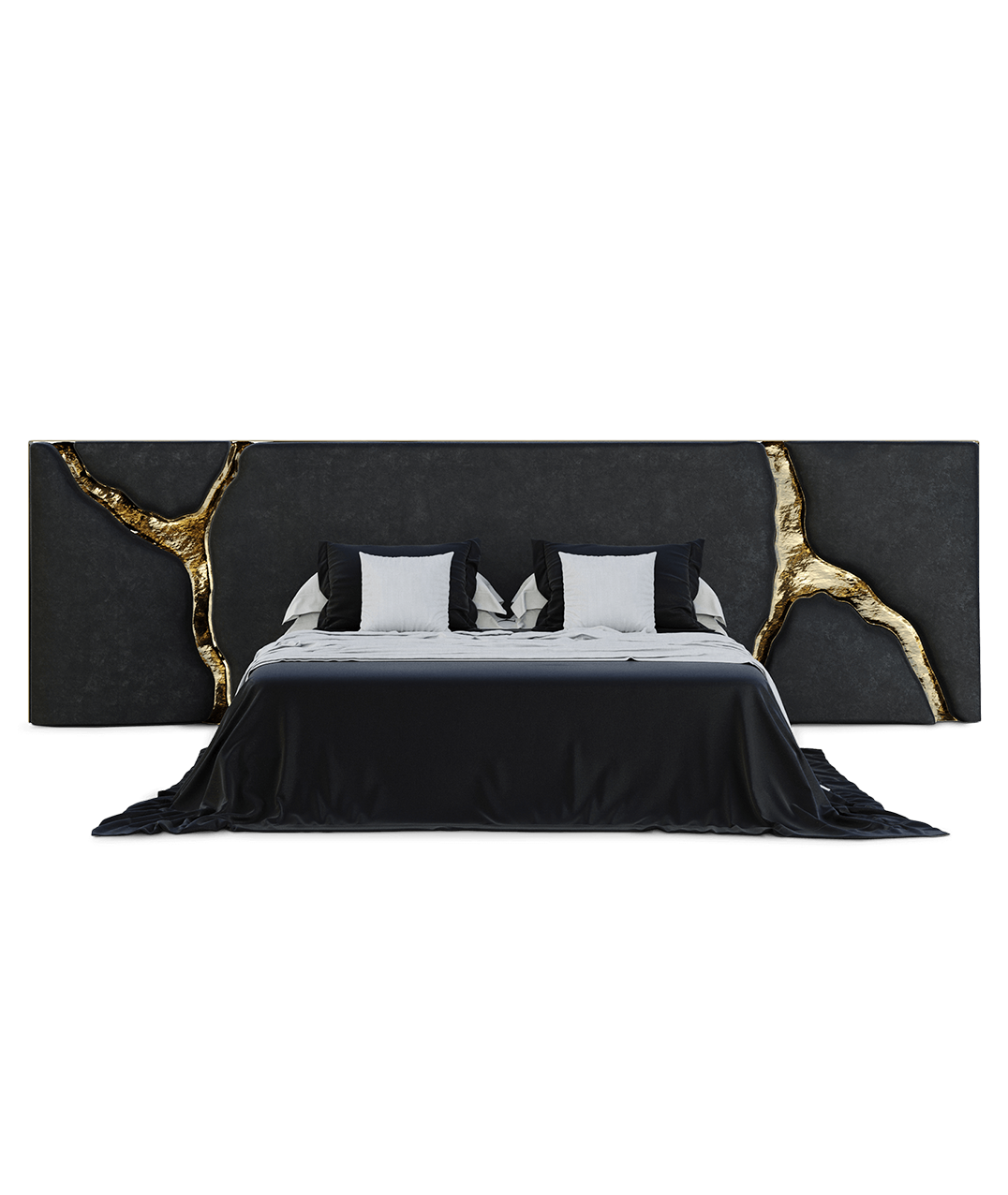 Lapiaz Black Headboard by Boca do Lobo