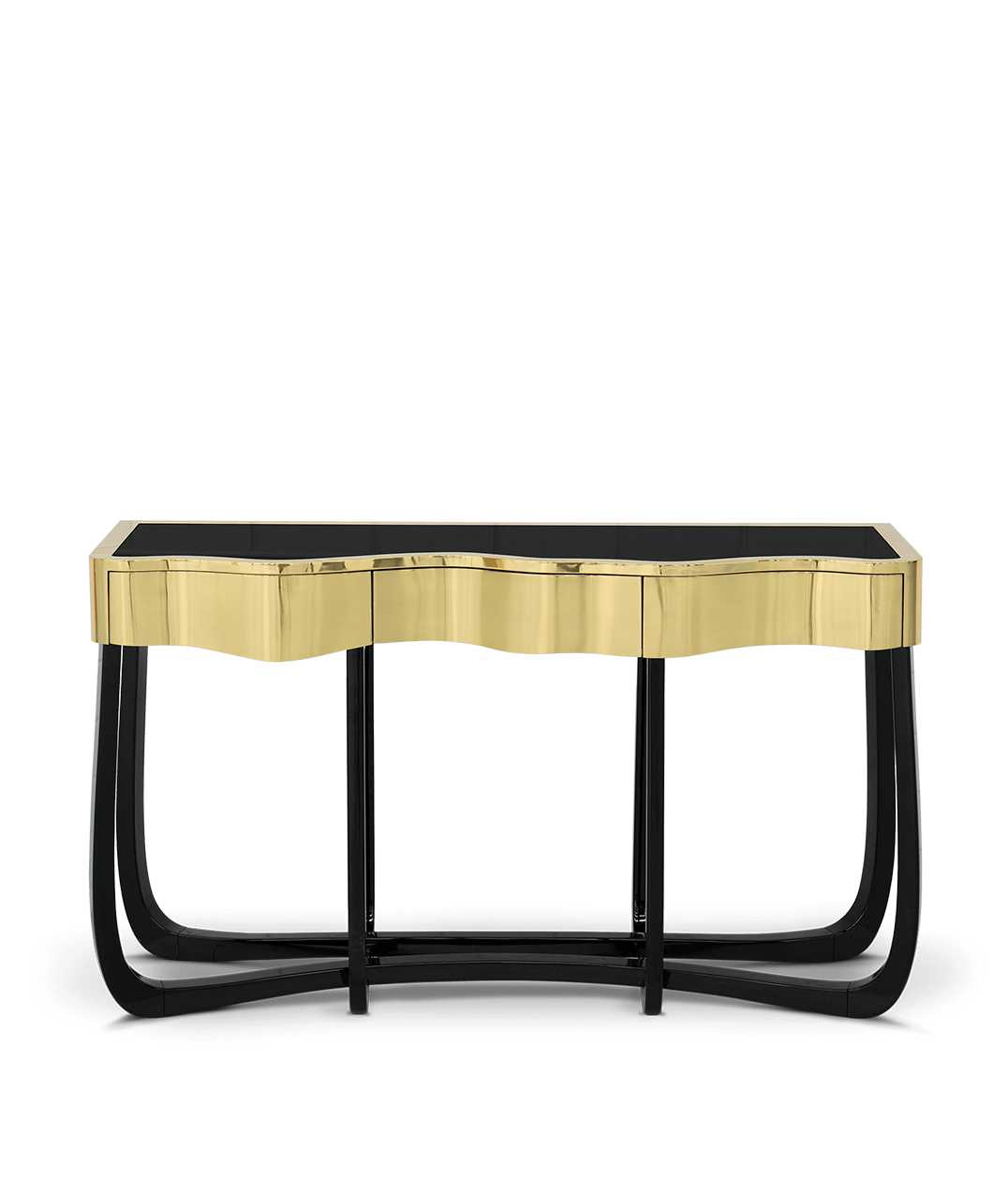 Outstanding Sinuous Patina Console by Boca do Lobo