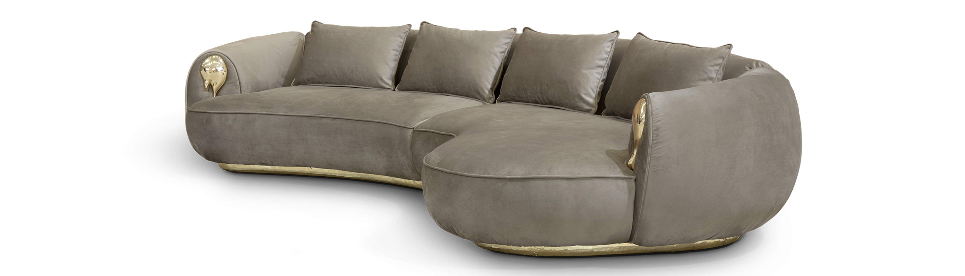 Soleil Curved Sofa by Boca do Lobo